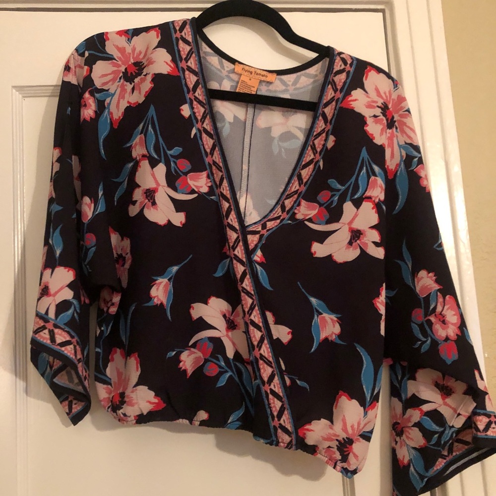Navy blouse